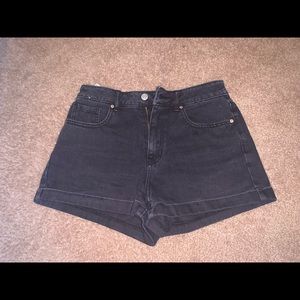 Black Denim Shorts